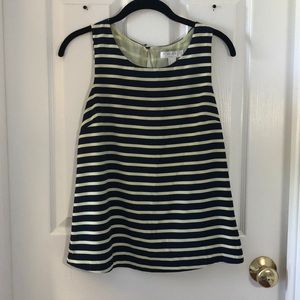 Forever 21 Navy and Yellow Tank